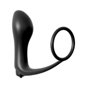 Vibracijski analni čep z obročkom za penis Ass-Gasm