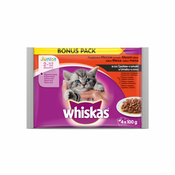 Whiskas Junior 2-12 mj Vrecica Mix Mesa u umaku 4X100 g