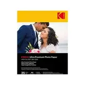 KODAK Ultra Premium A/4 sjajni foto papir 280 g, 25 listova/pakiranje KO-9891261