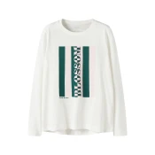 NAME IT Majica NKFVIOLET temno zelena/roza/bela