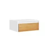 SoBuy Nočna omarica Predal Barva Bela 40x29.8x15.6cm FBT174-E-WN, (5000227567)
