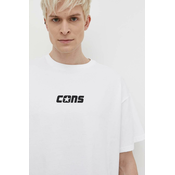 Pamucna majica Converse za muškarce, boja: bijela, s tiskom