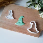 KREATIVNI SLATKIŠI Modla za kolace i ukrase Vešticiji šešir, 8 cm, Bela