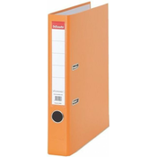Registrator Esselte Eco - A4, 5 cm, PP, metalni rub, zamjenjiva naljepnica, narancasti