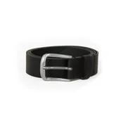 DIESEL Pas LOGO B-BASIC LEATHER BELT pegasto črna