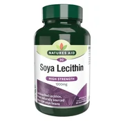 Natures Aid Sojin lecitin 1200 mg, 90 mehkih kapsul
