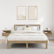 vidaXL plavajoče nočne omarice 2 kosi Artisanski hrast 40x31x27 cm Inženirski les