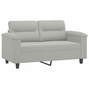 Dvosjed svjetlosivi 120 cm od mikrovlakana