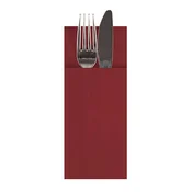 Papstar Vrecice za salvete za pribor za jelo, bordo, 40 x 33 cm 160 kom.