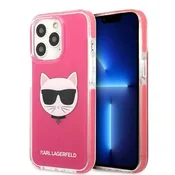 Karl Lagerfeld Etui Karl Lagerfeld Choupette Head za iPhone 13 Pro Max - fuksijni