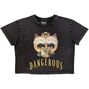 Michael Jackson Dangerous Charcoal Grey L Ženske Majica