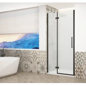 TRINITY BLACK tuš vrata 800 mm, mat steklo, levo - Gelco - TRINITY - 36 - Alcove by - 800 - 2000 - 8 - 14