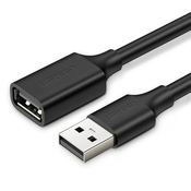 Ugreen produžni kabel USB (muški) - USB (ženski) 2.0 480 Mbps 1,5 m crni (US103)