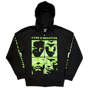 Type O Negative Faces Zipped Black M Kapuco