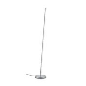 Knapstein LED-stoječa svetilka Fabia z upravljanjem z gestami, nikljeva, višina 160 cm, - Dnevna soba/jedilnica - Sodobni - mat nikljev - Aluminij