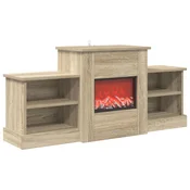 vidaXL Električni kamin Sonoma 110 x 30 x 50 cm Inženirski les