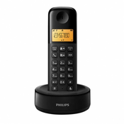 Philips Brezžični telefon D1601B/53 črne barve