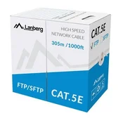 Lanberg LCS5-11CU-0305-S omrežni kabel Cat5e S/FTP, siv, 305 m