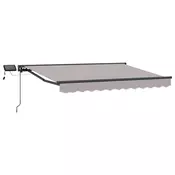Rucni okvir tende s LED-ima Svjetlosiva i antracit 3 x 2,5 m
