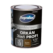 Barva za kovino 3v1 RAL 0,75/2,5L ORKAN PROFI Supralux - 0,75 L - RAL 8011 orehovo rjava
