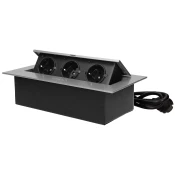 Orno Produžni kabel sa 3 x Schuko uticnice, ugradbena - OR-GM-9037(GS)/G