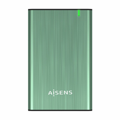 Kutija za tvrdi disk Aisens ASE-2525SGN Zelena 2,5