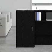 Ormarić za pohranu Crni 50x45x103,5 cm Konstruirano drvo