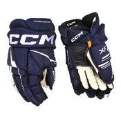 Hokejske rokavice CCM Tacks XF Navy/White Junior 12 palcev