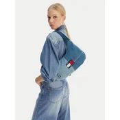 Tommy Jeans Ročna torba Tjw Denim Patchwork Shoulder Bag AW0AW18471 Modra