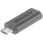 LINDY LINDY USB 2.0 adapter [1x ženski konektor USB-C® - 1x moški konektor USB 2.0 tipa micro B], (20429942)