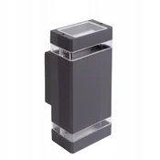 Eco light Stenska svetilka, fasadna svetilka OE-3S 2xGU10 IP54 antracitna