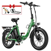 VITILAN zložljivo električno kolo U3 (750W, 48V, 13Ah, Step Through), zeleno