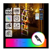 Aigostar - LED RGBICW Zunanja božična dekoracija 150xLED/230V 3m IP44 + daljinski upravljalnik