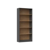 Topeshop Knjižna omara Onyx R80 ANTRACIT ARTISAN
