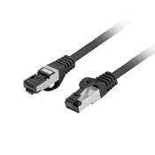 shumee LAN internetni kabel RJ45 patchcord Cat.8.1 sftp črne barve 0,25 m