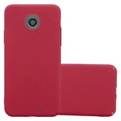 Cadorabo Cadorabo Case, združljiv z Motorolo v Frosty Red - Hard Case zaščitni pokrov v zmrznjenem videzu proti praskam in udarcem, (20567198)