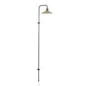 Stenska svetilka Bover Platet A/05, črna/olivčno siva, 142 cm, E14 - Dnevna soba/jedilnica - Dizajn - ebenovinasto črna, olivno siva - Aluminij