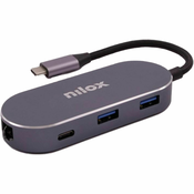 slomart usb hub nilox mini docking station type-c