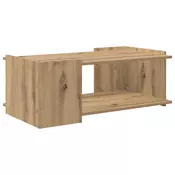 vidaXL Klubska miza Artisan hrast 90 x 50 x 33 cm Inženirski les