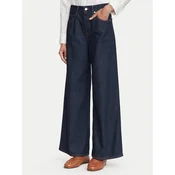 Tommy Hilfiger Jeans hlače Indie WW0WW48567 Mornarsko modra Wide Leg