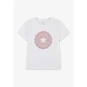 CONVERSE Majica staro roza/bela