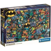Clementoni Nemogoče sestavljanke: Batman 1000 kosov