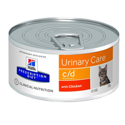 20 + 4 gratis! Hills Prescription Diet 24 x 156 g  - c/d Multicare Urinary Care s piščancem