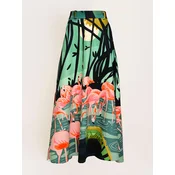Pineapples Dont Have Sleeves Krilo National Aviary of Colombia Skirt zelena/svetlo roza
