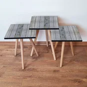 Hanah Home Set klub stocica 3Shp191, 3 komada, Šarena