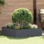 vidaXL Robovi trave 100 x 100 x 35 cm Jeklo Antracit