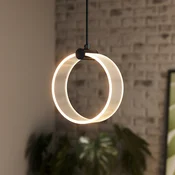 OSRAM LED obesna svetilka Decor Circle, 1-žarek, CCT, črna - Dnevna soba/jedilnica - Sodobni - Plastika