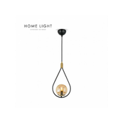 HOME LIGHT Yagmur 19011 visilica 1*E27 CRNA/MESING