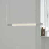 GEJST viseča svetilka Radent, bela, dolžina 70 cm, G13 LED - Dnevna soba/jedilnica - Kovina
