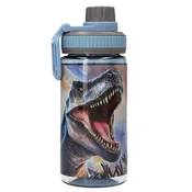 Steklenica za pitje Dino World - sivo-modra, 500 ml